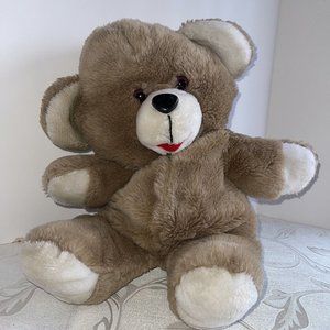 Plush Stuffed Toys Animal Teddy Bear Kids Toy Collectibles Brown White Black